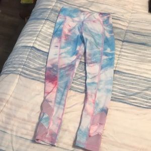 Pastel tie dye toddler leggings